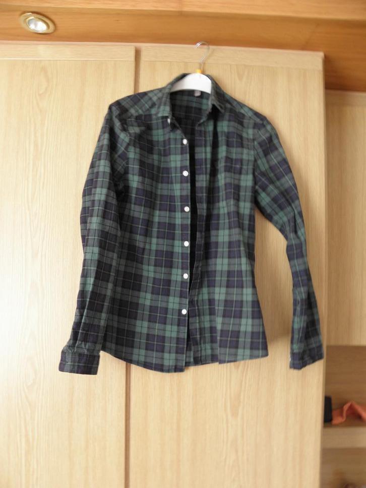 Groen blauw zwart katoenen geruit overhemd ASOS mt M prima, Kleding | Heren, Overhemden, Gedragen, Halswijdte 38 (S) of kleiner