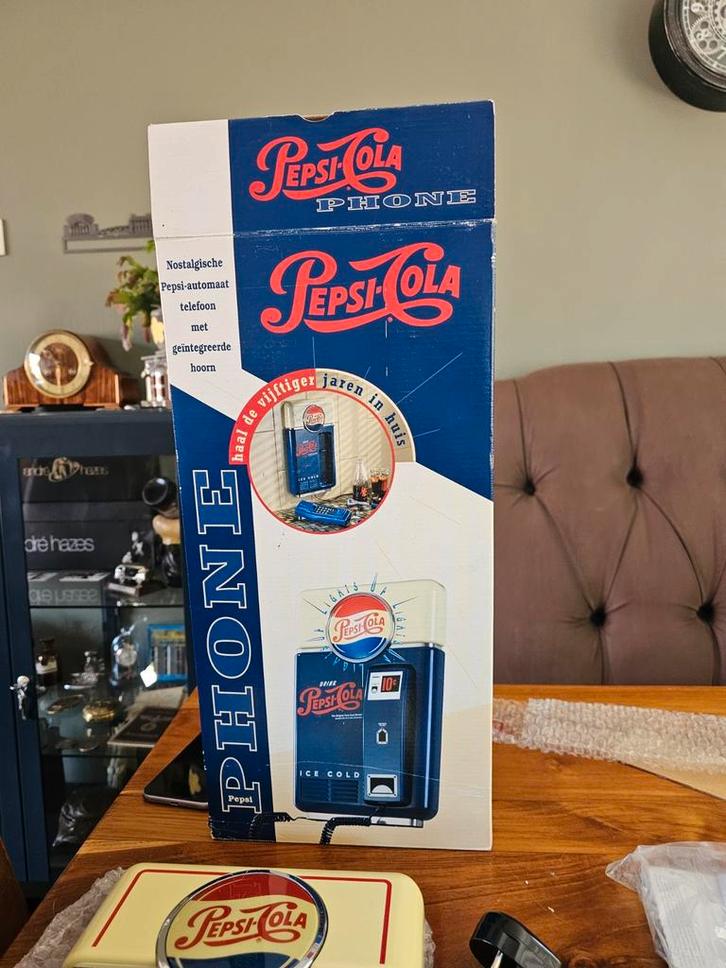 Stoere Pepsi Telefoon - Nieuw in Doos!, Verzamelen, Merken en Reclamevoorwerpen, Nieuw, Gebruiksvoorwerp, Ophalen of Verzenden