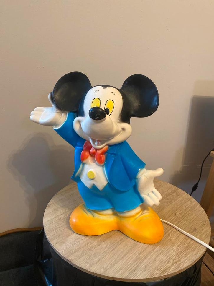 Vintage Disney Mickey Mouse Lamp, Huis en Inrichting, Lampen | Vloerlampen, Gebruikt, Minder dan 100 cm, Kunststof, Ophalen of Verzenden