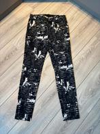 Maison Scotch Broek Zwart Wit Grafische Print 29/32, Ophalen of Verzenden, Zo goed als nieuw, Zwart, Lang