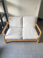IKEA Lillberg 2-zitsbank, houten bank, Ophalen, Verstelbaar, Beige, Tweepersoons
