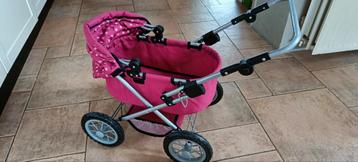 Roze Poppenwagen ZGAN - Verstelbare Kap beschikbaar voor biedingen