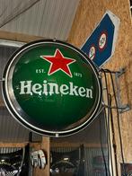 Heineken bord globe lichtreclame lamp, Verzamelen, Biermerken, Reclamebord, Plaat of Schild, Heineken, Ophalen of Verzenden, Zo goed als nieuw