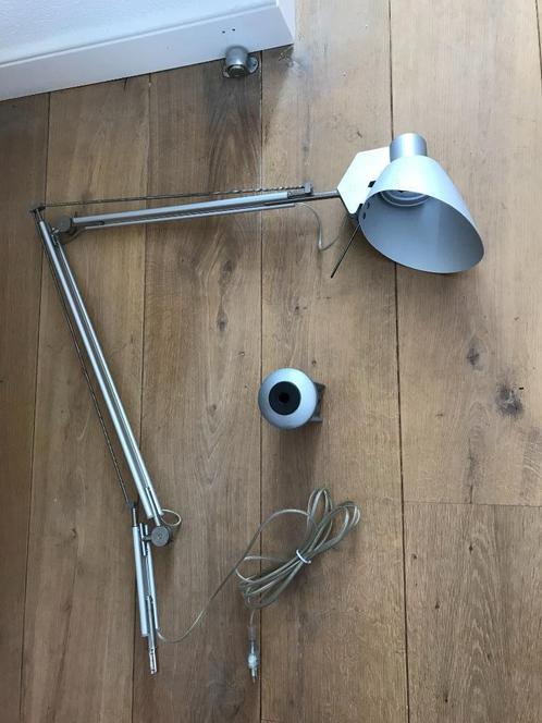 Italiana Luce Studio Design modern aluminium bureau lamp, Huis en Inrichting, Lampen | Tafellampen, Minder dan 50 cm, Ophalen