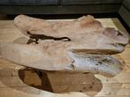 Massief houten salontafel, Ophalen, Gebruikt, 50 tot 100 cm, 100 tot 150 cm