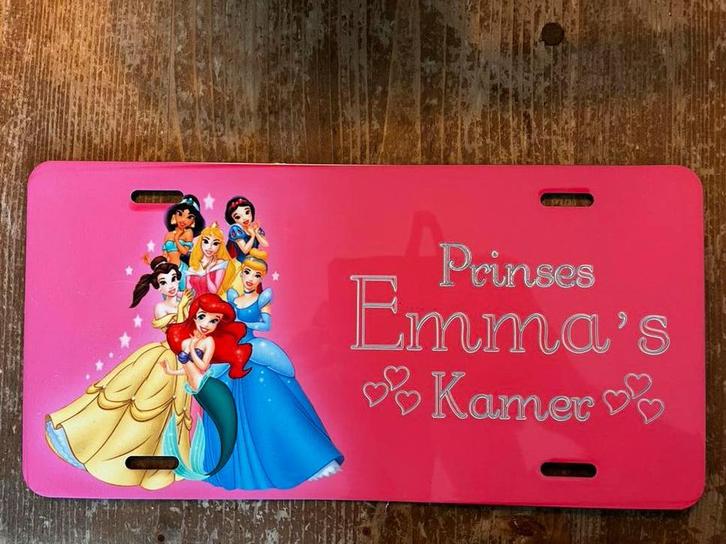 Disney Prinsessen Naambordje Emma - Kinderkamer Decoratie, Kinderen en Baby's, Kinderkamer | Inrichting en Decoratie, Nieuw, Wanddecoratie