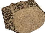 VILA 🌞shopper van jute touw met dierenprint, Verzenden, Zo goed als nieuw, Beige, Shopper