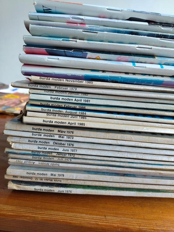 Burda Moden Tijdschriften - Vintage Collectie, Hobby en Vrije tijd, Kledingpatronen, Vrouw, Burda, Ophalen