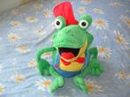 FROGGEL KIKKER RUGTAS GROOT VELOURS GROEN/GEEL MET, Verzenden, Nieuw, Overige typen