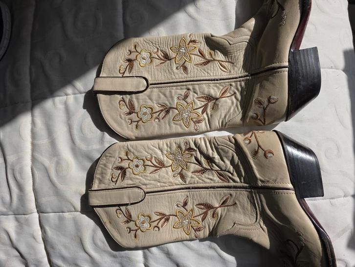 Prachtige Vintage Loblan Cowboylaarzen met Bloemen - Maat 38, Kleding | Dames, Schoenen, Ophalen of Verzenden