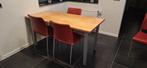 keukentafel / eettafel, Ophalen, 50 tot 100 cm, Zo goed als nieuw, 150 tot 200 cm