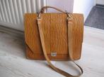 Vintage (school)tas bruin leer in goede staat, Ophalen of Verzenden, Gebruikt, Bruin, Leer