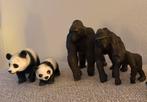 Schleich-dieren pandabeer gorilla, Verzamelen, Dierenverzamelingen, Ophalen of Verzenden, Beeldje of Figuurtje