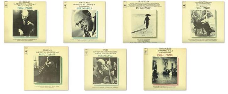 Pablo Casals on CBS mono Recording - 7 LP, Cd's en Dvd's, Vinyl | Klassiek, Zo goed als nieuw, Classicisme, Kamermuziek, 12 inch
