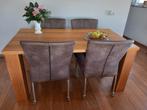 Eettafel inclusief stoelen, Huis en Inrichting, Complete eetkamers, Ophalen, 4 tot 6 stoelen