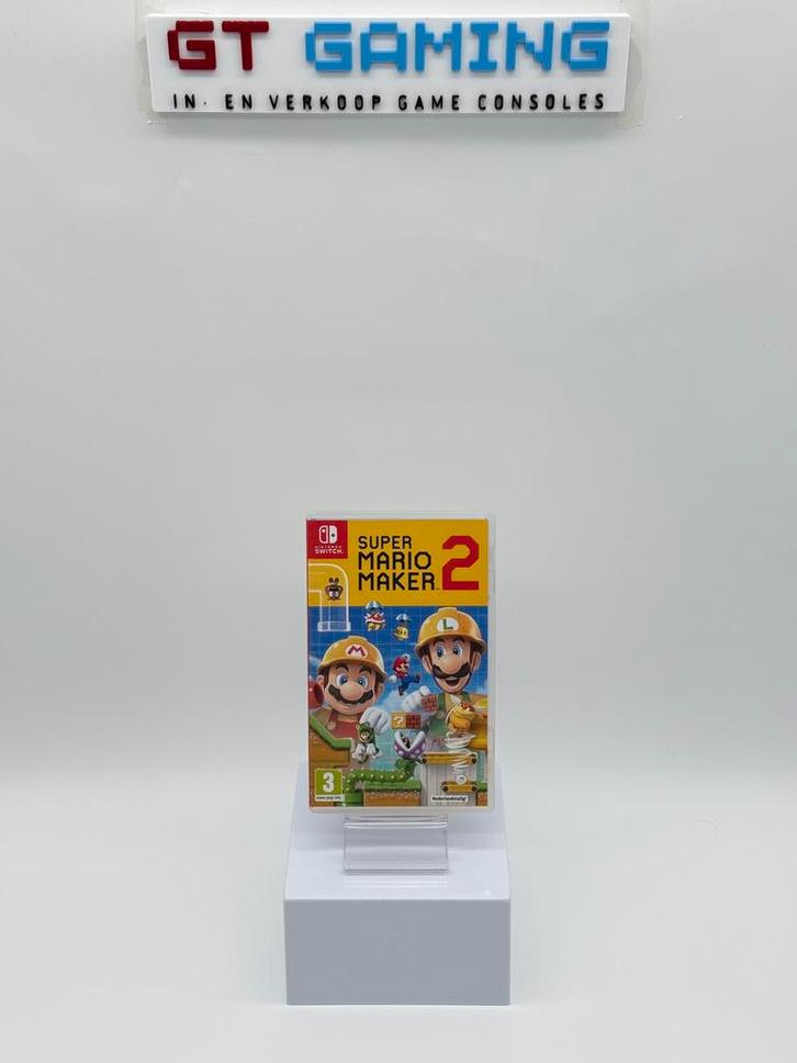 SUPER MARIO MAKER 2 NINTENDO SWITCH GAME, Spelcomputers en Games, Games | Nintendo Switch, Zo goed als nieuw, 3 spelers of meer