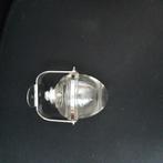 Art deco Glazen zeepdispenser  met Metalen Beugel, Ophalen of Verzenden