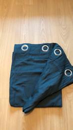 Gordijnen donkerblauw, Ophalen of Verzenden, Zo goed als nieuw, 200 cm of meer