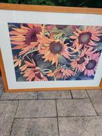 Prachtig  zonnebloemen schilderij 110  breedx80 hoog 25 euro, Ophalen of Verzenden