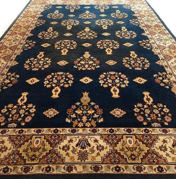 Perzisch tapijt handgeknoopt Ghom  vloerkleed vintage, Huis en Inrichting, Stoffering | Tapijten en Kleden, Gebruikt, 200 cm of meer