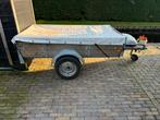Aanhangwagen met dekzeil, disselkoffer, net en spanbanden, Auto diversen, Aanhangers en Bagagewagens, Ophalen, Gebruikt