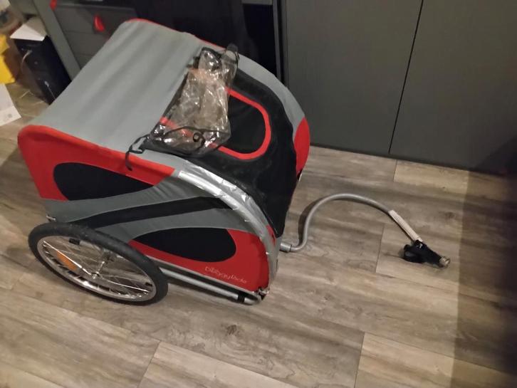 Fietskar - Doggyride, Fietsen en Brommers, Fietsaccessoires | Aanhangers en Karren, Gebruikt, Kinderkar, 20 tot 40 kg, Vering