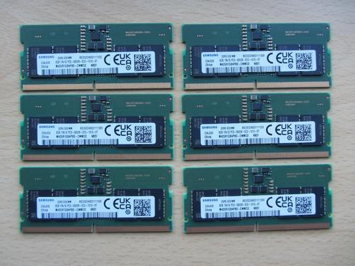6x Samsung 8GB PC5-44800 DDR5-5600MHz Non-ECC Unbuffered CL4, Computers en Software, RAM geheugen, Zo goed als nieuw, Laptop, 8 GB
