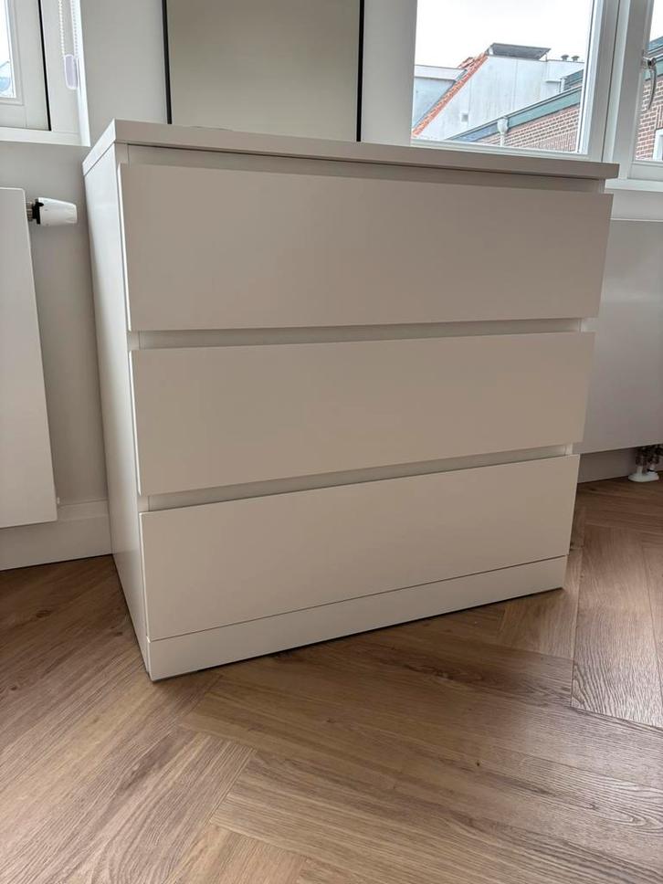 Malm ladekast wit IKEA, Huis en Inrichting, Kasten | Ladekasten, Gebruikt, Minder dan 100 cm, 50 tot 100 cm, 25 tot 50 cm, 3 of 4 laden