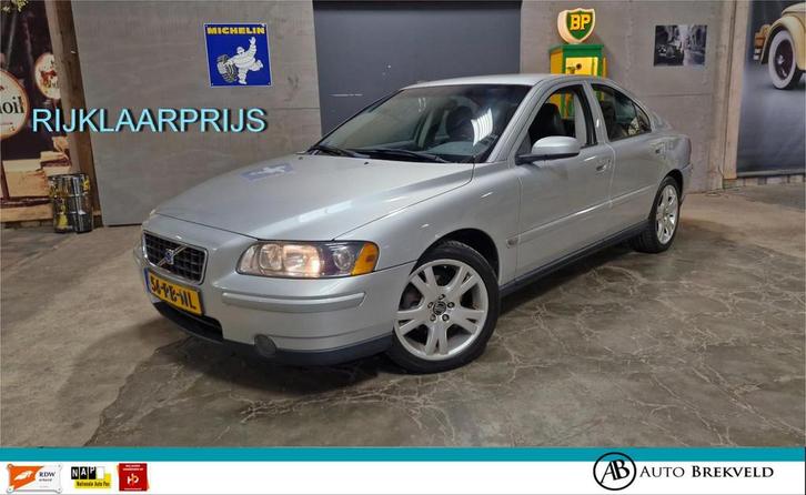 Volvo S60 2.4 Kinetic 140PK | Cruise | Clima | Half leer | L, Auto's, Volvo, Bedrijf, Te koop, S60, ABS, Airbags, Airconditioning