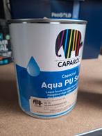 Caparol Capacryl Aqua PU Satin - RAL 9016 - 1 liter, Doe-het-zelf en Verbouw, Verf, Beits en Lak, Wit, Nieuw, Ophalen of Verzenden