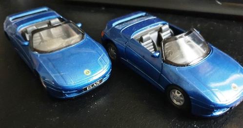 Maisto Shell Lotus Elan blauw 2x, Hobby en Vrije tijd, Modelauto's | Overige schalen, Gebruikt, Auto, Ophalen of Verzenden