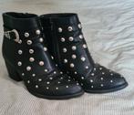 Stoere Enkellaarsjes met Studs - Maat 39, Kleding | Dames, Schoenen, Zwart, Lage of Enkellaarzen, Ophalen of Verzenden, Zo goed als nieuw