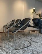 6 Minotti Cortina stoelen Exclusief!, Ophalen, Nieuw, Zwart, Vijf, Zes of meer stoelen