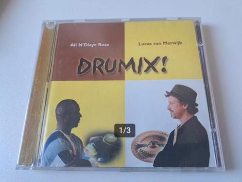 CD - Lucas Van Merwijk and Aly N'Diaye Rose - Drumix!, Cd's en Dvd's, Cd's | Wereldmuziek, Gebruikt, Ophalen of Verzenden