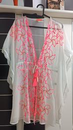 River Island Strand kimono wit met roze en applicaties maat, Kleding | Dames, Nieuw, Ophalen of Verzenden, Maat 36 (S), Wit