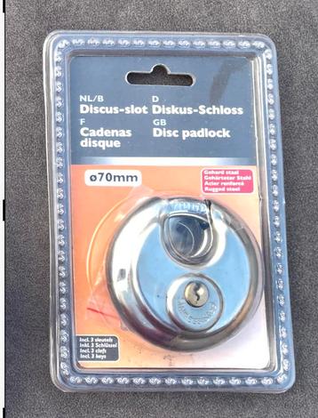 Discus slot NIEUW inclusief sleutels in de verpakking beschikbaar voor biedingen