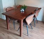 JAVAANSE TEAK HOUTEN EETKAMER TAFEL, Ophalen, Teakhout, 50 tot 100 cm, Zo goed als nieuw