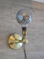 Antiek koperen wand / staande scheeps-cardanische lamp €49, Antiek en Kunst, Antiek | Lampen, Ophalen of Verzenden