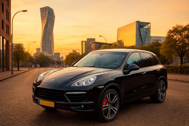 Porsche Cayenne 4.8 Turbo Tiptronic S 2010 Zwart, Auto's, Porsche, Particulier, Cayenne, 4x4, ABS, Achteruitrijcamera, Adaptive Cruise Control