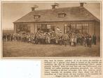Valthermond nieuwe school knipsel 1928 Drenthe, Verzamelen, Gebruikt, Ophalen of Verzenden, Gebouw, Voor 1940