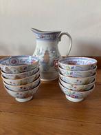 Maastrichtse Ristori spoelkommen & schenkkan Petrus Regout, Antiek en Kunst, Antiek | Servies compleet, Ophalen of Verzenden