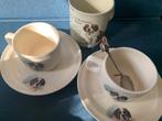 2 kop/ schotels en1 beker met afbeelding Sint Bernards hond, Ophalen of Verzenden, Nieuw