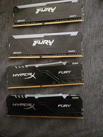 HyperX Fury DDR4 32GB (4x 8 GB) RAM beschikbaar voor biedingen