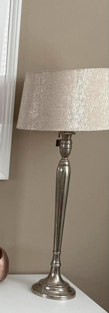 Rivièra Maison Zilveren Lampvoet, Huis en Inrichting, Lampen | Vloerlampen, Zo goed als nieuw, Minder dan 100 cm, Metaal, Ophalen