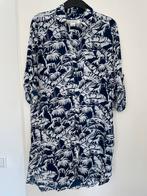lange blouse/ tuniek met palmprint van h&m maat 34, Maat 34 (XS) of kleiner, Blauw, H&M, Ophalen of Verzenden
