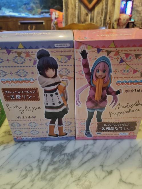 Rin Shima & Nadeshiko Kagamihara uit Yuru Camp, Verzamelen, Poppetjes en Figuurtjes, Zo goed als nieuw, Ophalen of Verzenden