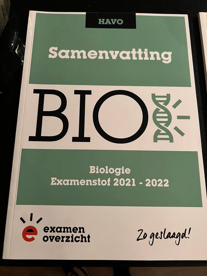 Samenvatting BIO Examenstof Biologie HAVO, Boeken, Schoolboeken, Zo goed als nieuw, Nederlands, Overige niveaus, Ophalen