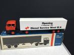 Lion Car Daf 3300 Opening Diesel Service West B,V in ovp, Ophalen of Verzenden, Zo goed als nieuw, Bus of Vrachtwagen, Lion Toys