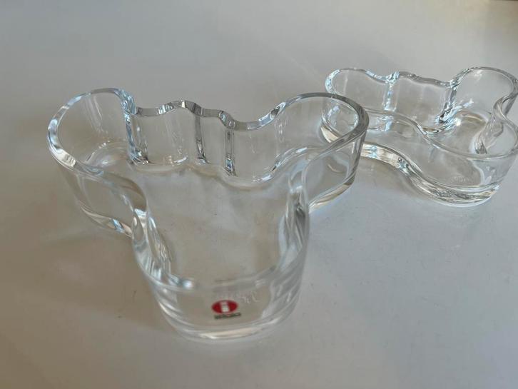 Fins Design Iittala Alvar Aalto Glas Schaal Transparant 14cm, Huis en Inrichting, Woonaccessoires | Schalen en Manden, Zo goed als nieuw