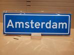 Retro plaatsnaambord Amsterdam 60 cm breed, Ophalen of Verzenden